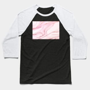 Pink and rose gold background Baseball T-Shirt